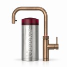 Quooker Flex Square Aldret Messing med PRO3 VAQ B beholder thumbnail