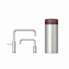 Quooker Nordic Twintaps Square krom med PRO3 VAQ B beholder thumbnail